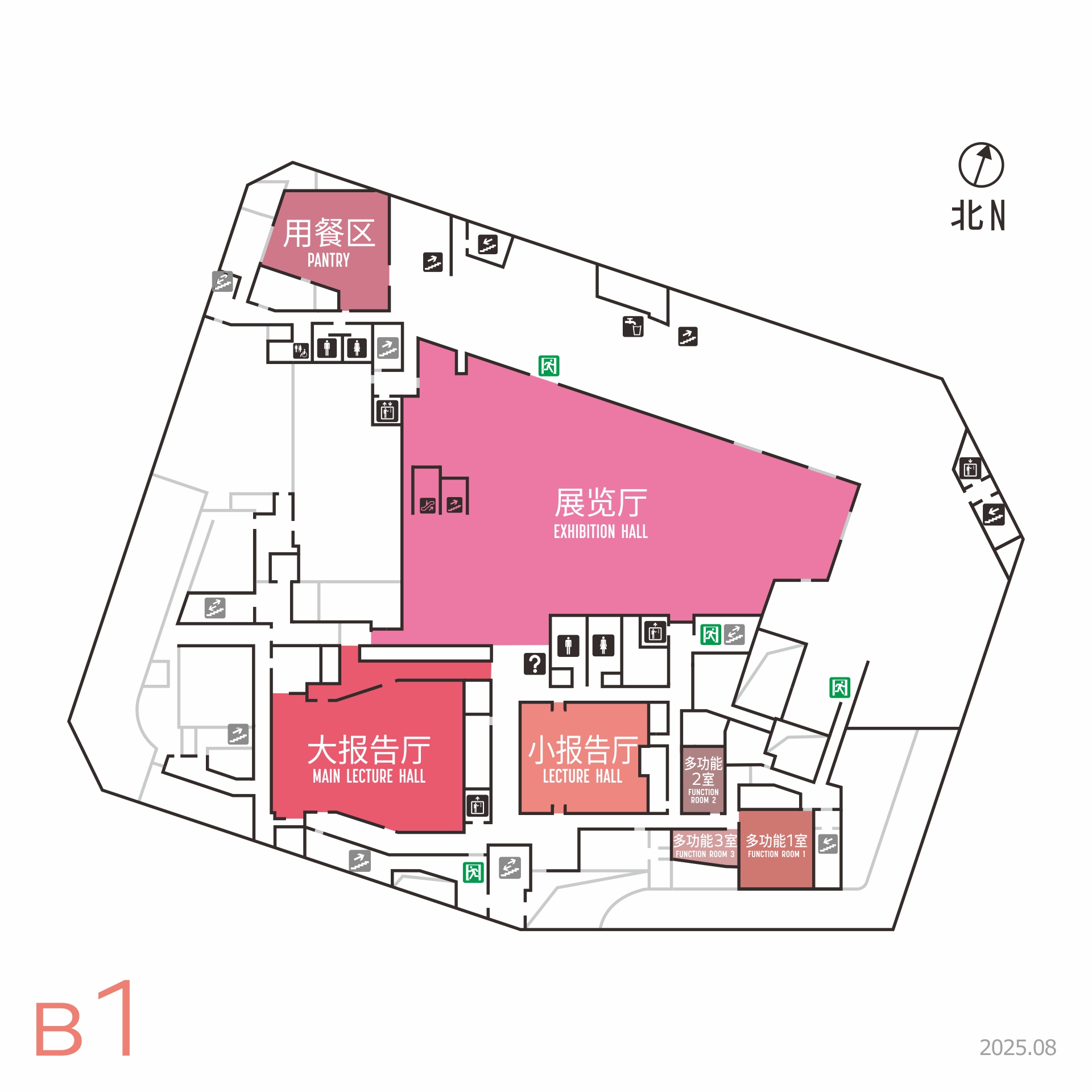 图片：负1层的平面图